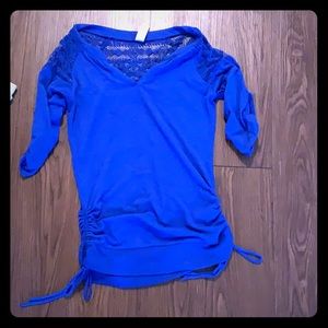 Blue Lacey top